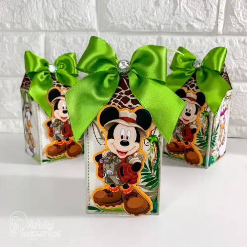 Kit Festa Mickey Safari - 20 Caixas Personalizadas
