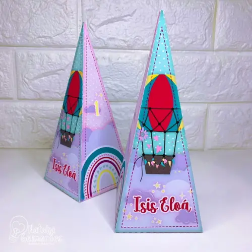 Kit Papelaria Personalizada Arco Íris - 50 Caixas