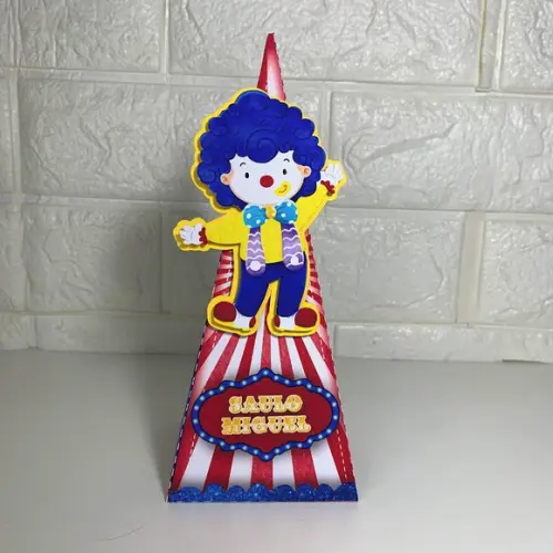 Kit Papelaria Personalizada Circo Menino - 30 Caixas