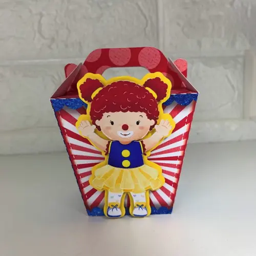 Kit Papelaria Personalizada Circo Menino - 30 Caixas