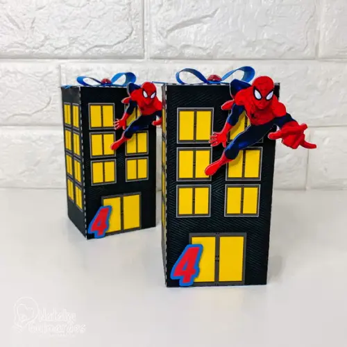 Kit Papelaria Personalizada Homem Aranha 20 Caixas