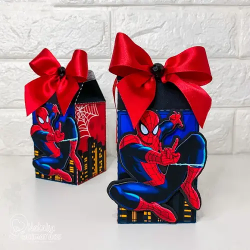 Kit Papelaria Personalizada Homem Aranha 30 Caixas