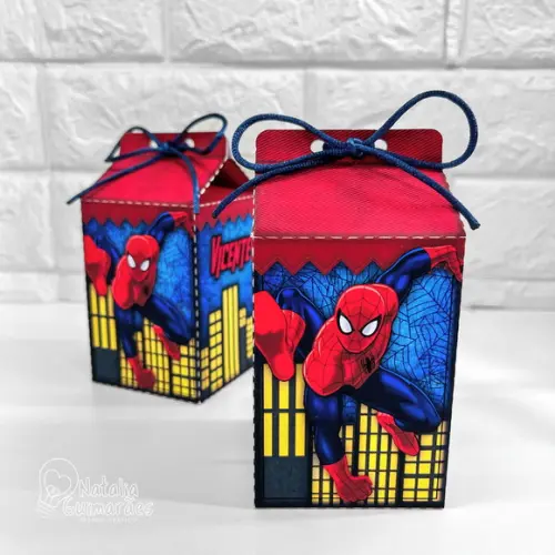 Kit Papelaria Personalizada Homem Aranha - 20 Caixas