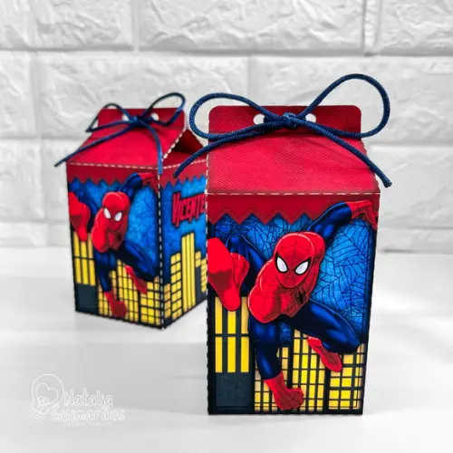 Kit Papelaria Personalizada Homem Aranha 50 Caixas