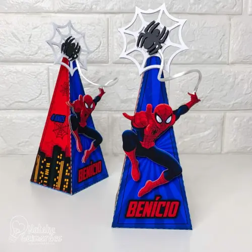 Kit Papelaria Personalizada Homem Aranha 50 Caixas