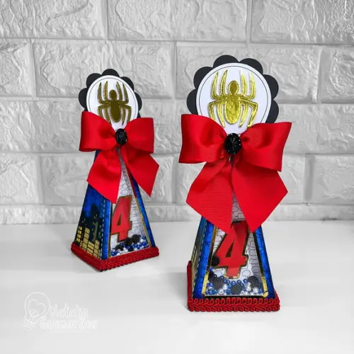Kit Papelaria Personalizada Homem Aranha Luxo 50 Caixas