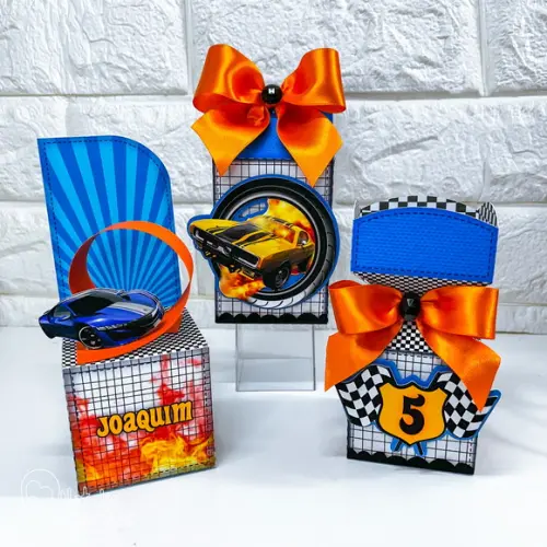 Kit Papelaria Personalizada Hot Wheels - 20 Caixas