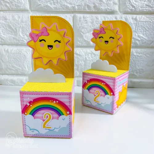 Kit Papelaria Personalizada Meu Raio de Sol - 30 Caixas