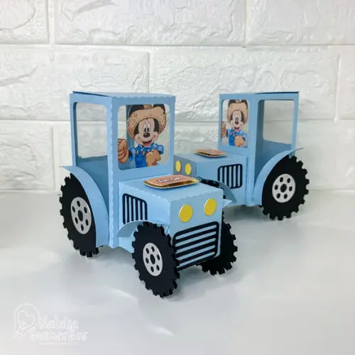 Kit Papelaria Personalizada Mickey Fazendeiro Luxo 20 Caixas