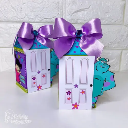 Kit Papelaria Personalizada Monstros S.a 50 Caixas