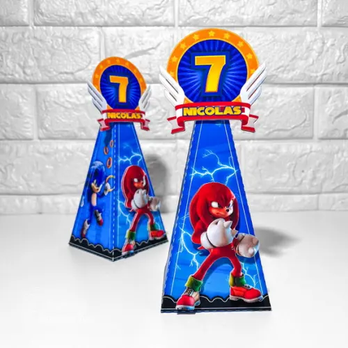 Kit Papelaria Personalizada Sonic Filme - 30 Caixas