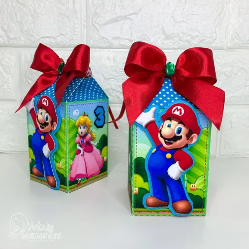 Kit Papelaria Personalizada Super Mario 50 Caixas