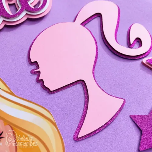 Topo de Bolo Barbie