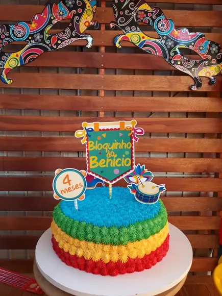 Topo de Bolo Carnaval