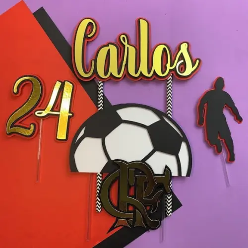 Topo de Bolo Flamengo