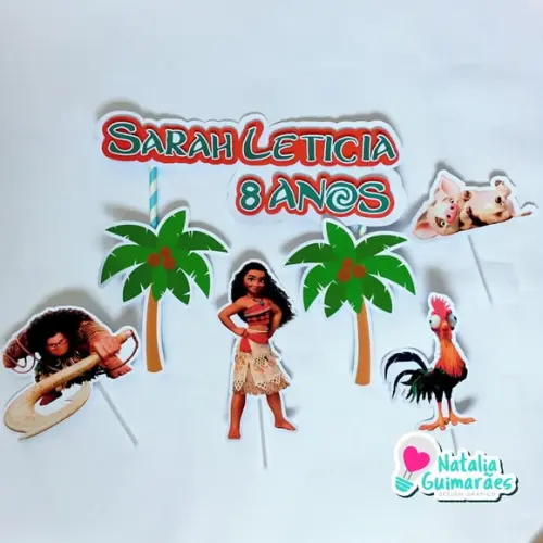 Topo de Bolo Moana