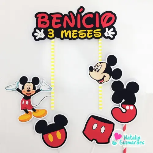 Topo de Bolo Mickey