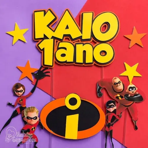 Topo de Bolo os Incríveis