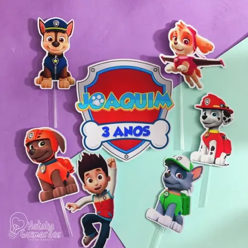 Topo de Bolo Patrulha Canina
