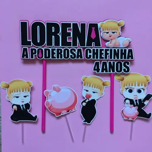Topo de Bolo Poderosa Chefinha
