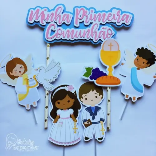Topo de Bolo Primeira Comunhão