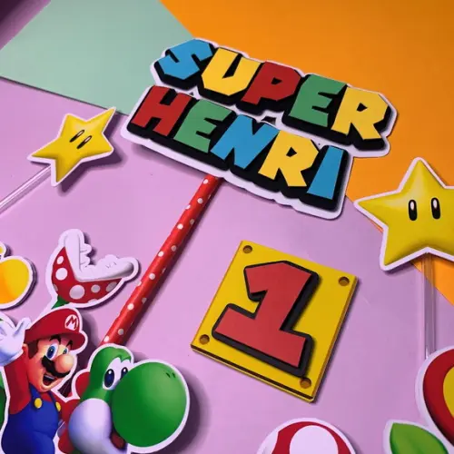 Topo de Bolo Super Mario