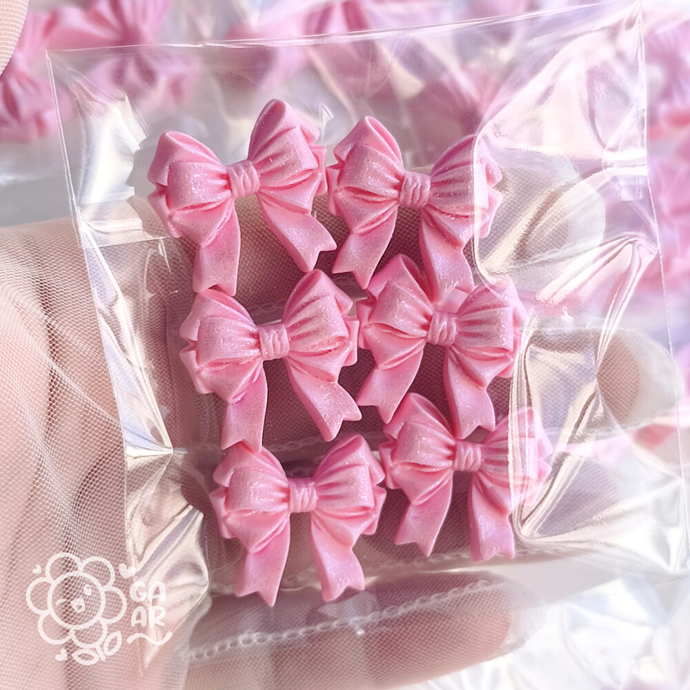 Aplique Laço Princesa Pequeno em Biscuit para Laços, Tiaras, Le
