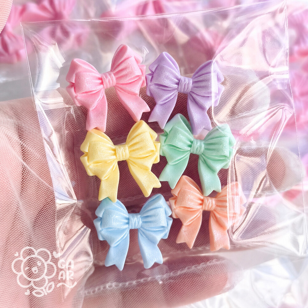 Aplique Laço Princesa Pequeno em Biscuit para Laços, Tiaras, Le
