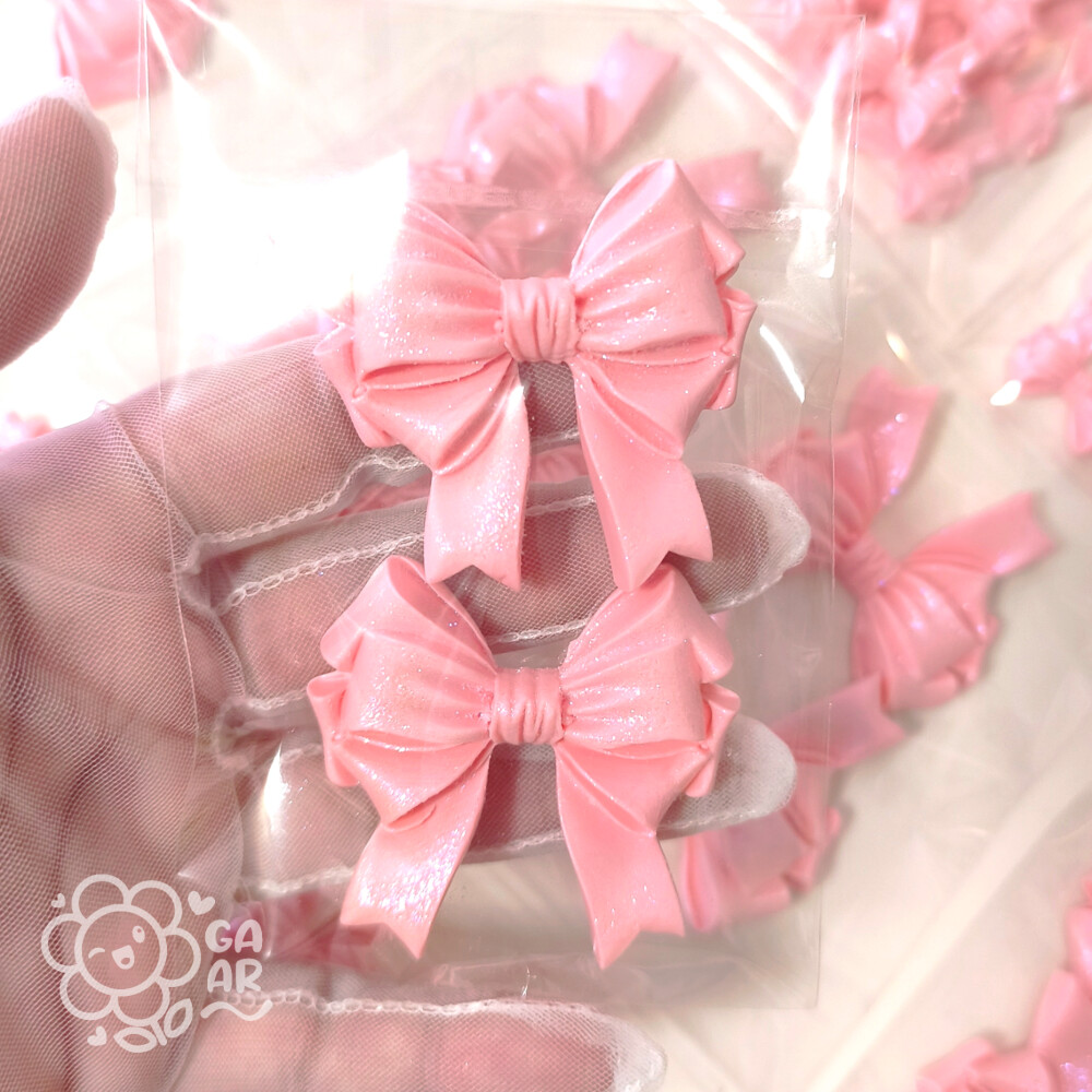 Aplique Laço Princesa Grande em Biscuit para Laços, Tiaras, Lem