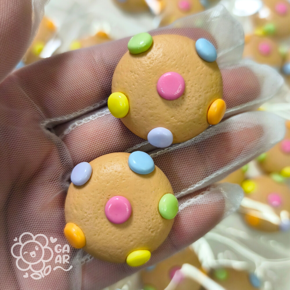 Aplique Cookie Decorado em Biscuit para Laços, Tiaras, Lembranci