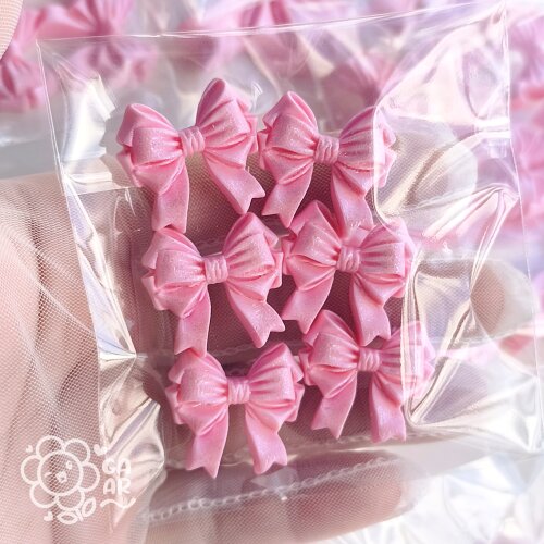 Aplique Laço Princesa Pequeno em Biscuit para Laços, Tiaras, Lembrancinhas e Personalizados Infantis - 2,5 cm