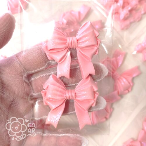 Aplique Laço Princesa Grande em Biscuit para Laços, Tiaras, Lembrancinhas e Personalizados Infantis - 5 cm