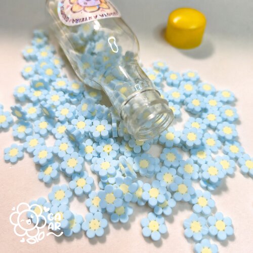 Confeito Fake Mini Florzinhas em Biscuit para Laços e Artesanato