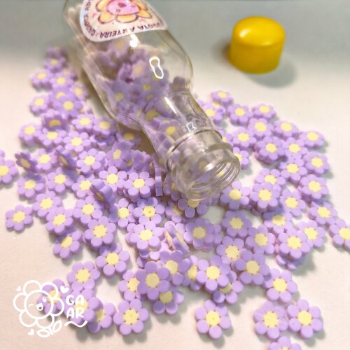 Confeito Fake Mini Florzinhas em Biscuit para Laços e Artesanato