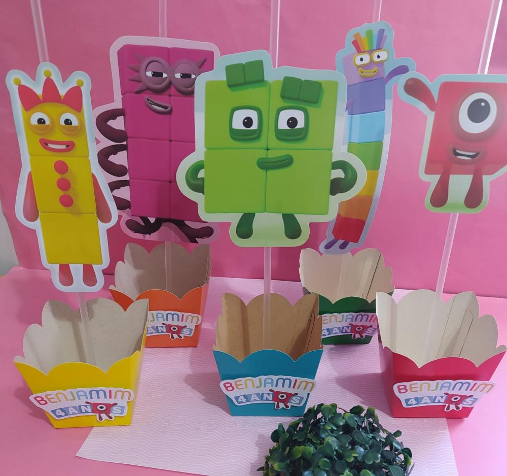 Centros de Mesa dos Numberblocks