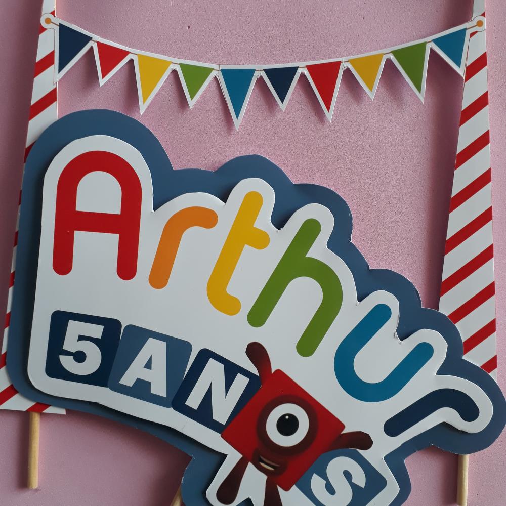 Topo de bolo 3D Numberblocks