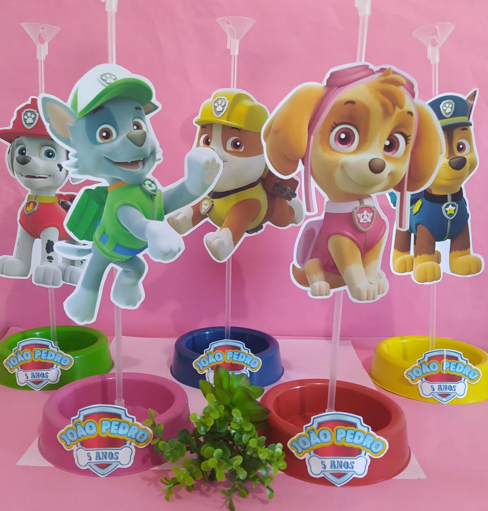 Centros de Mesa Patrulha Canina