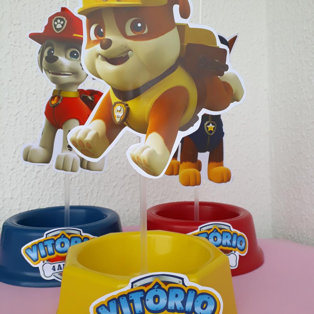 Centros de Mesa Patrulha Canina