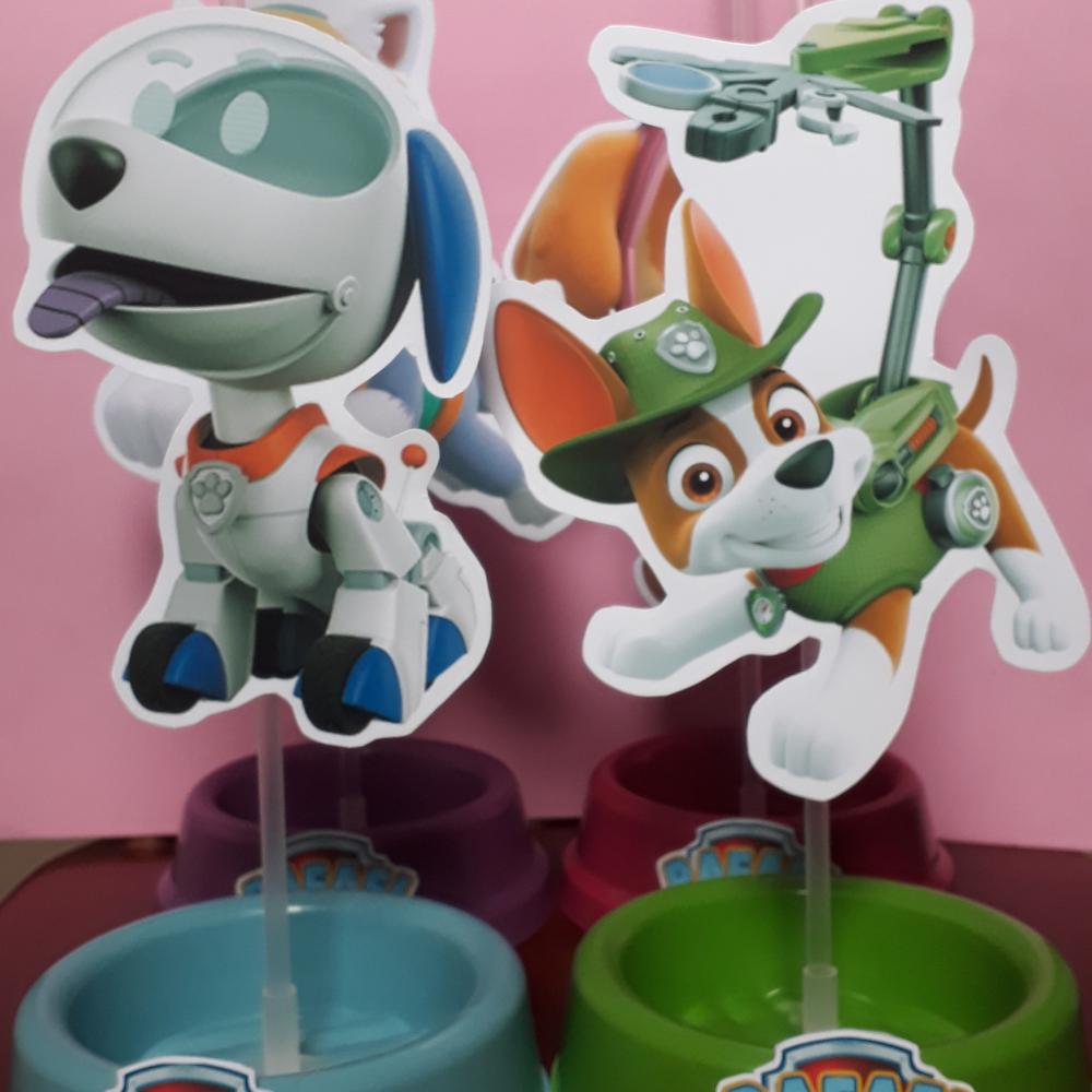 Centros de Mesa Patrulha Canina