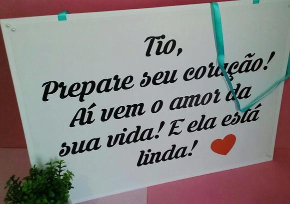 Plaquinhas Para Daminha Ou Pajem