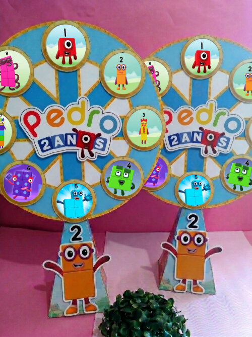 Centros de Mesa de Roda Gigante Numberblocks