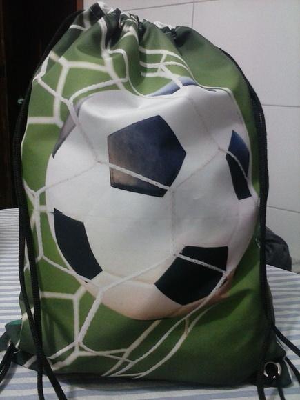 Mochila Sacochila Mochilinha sacolinha Futebol 25x35cm