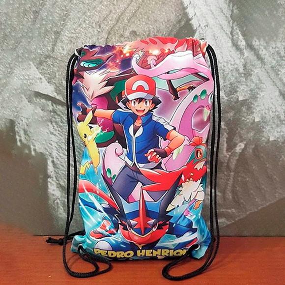 Mochila Mochilinha sacochila sacolinha Pokémon 18x28cm (pequeno)
