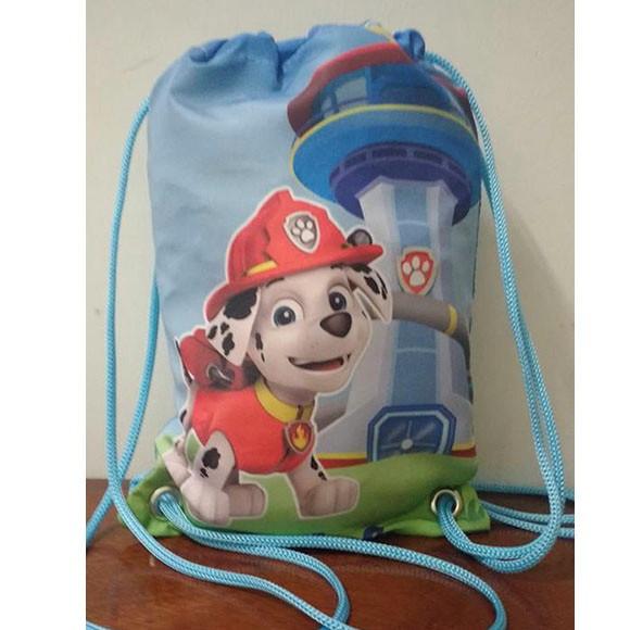 Mochilinha sacolinha sacochila mochila Patrulha Canina Marshall 1