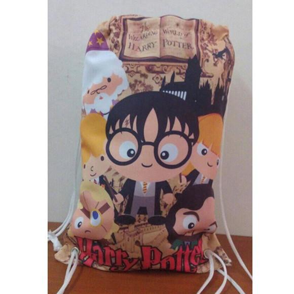 Mochilinha sacolinha sacochila mochila Harry Potter 18x28cm