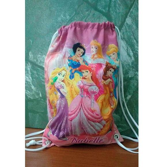 Mochilinha Sacolinha Sacochila Princesas 18x28cm