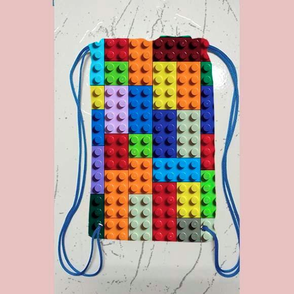 Mochila Mochilinha Sacolinha Sacochila Lego 18x28cm (pequeno)