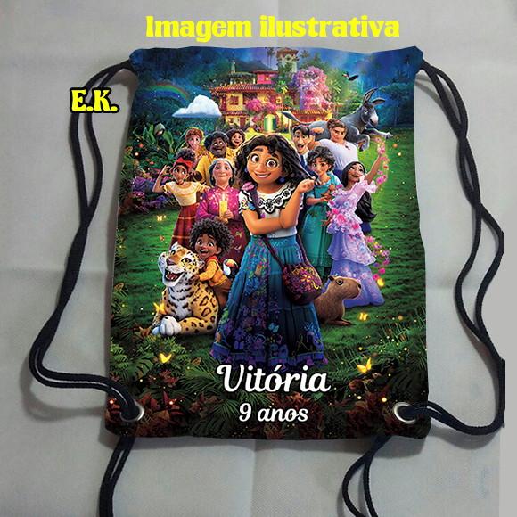 Mochilinha Mochila Sacochila Sacolinha Encanto 18x28cm