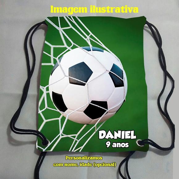 Mochilinha Mochila Sacochila Sacolinha Futebol 18x28cm (pequeno)