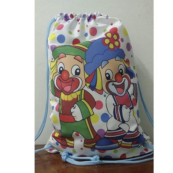 Mochilinha mochila sacolinha sacochila Patati Patatá 18x28cm (pe